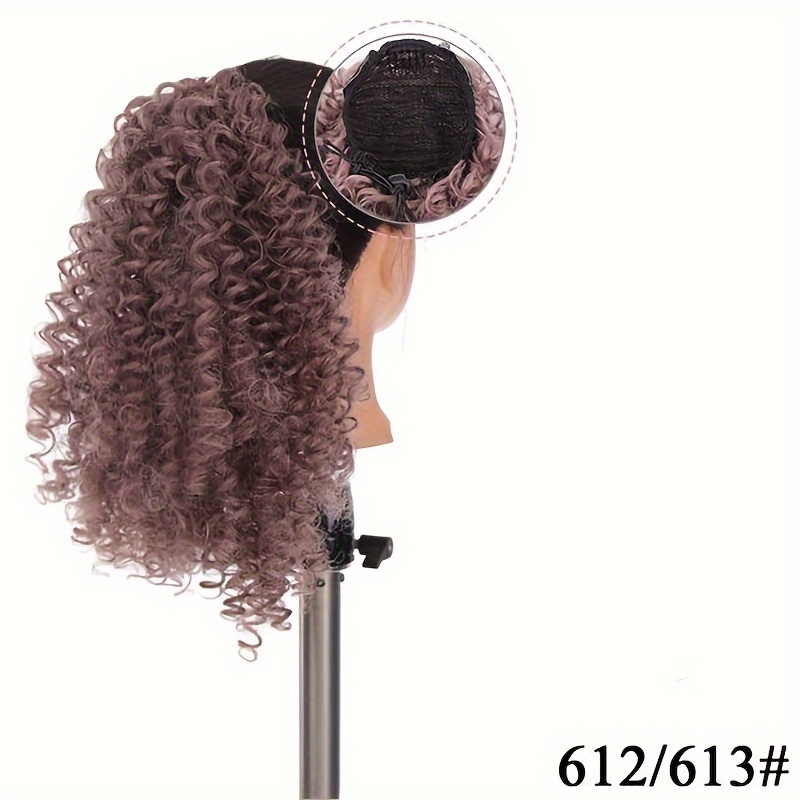 Curly Drawstring Ponytail for Women Synthetic Hair