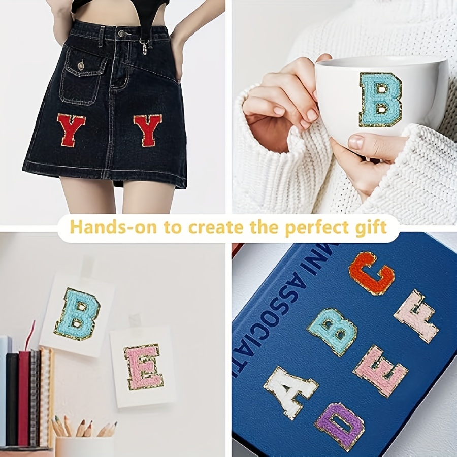 Best Deal for Letter Patchs Self-Adhesive Iron On Letters Patchs Preppy