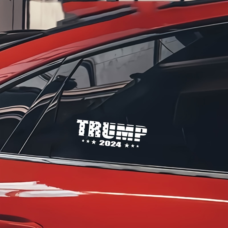 4 Pack Reflective Trump 2024 Car Magnet Stickers