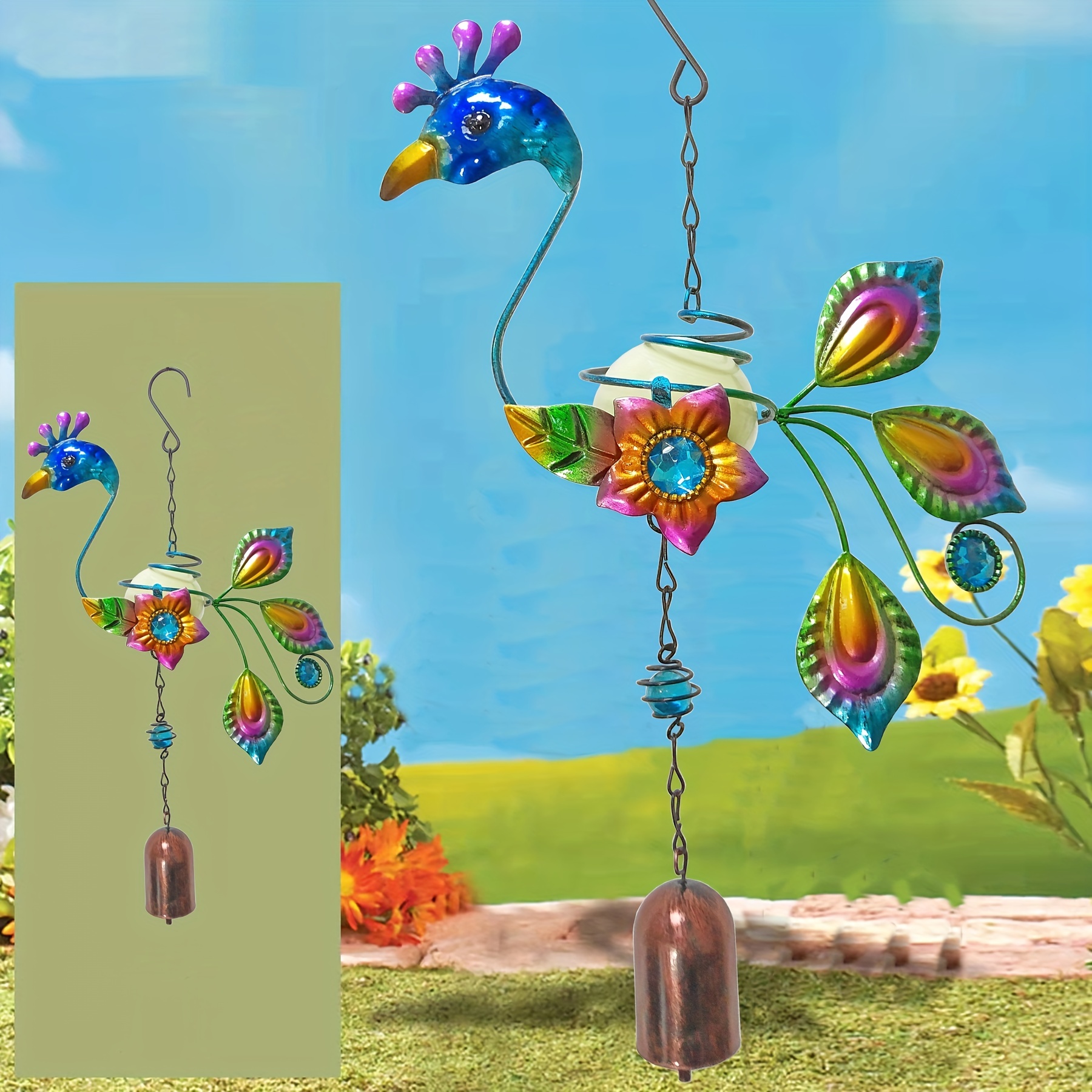 1pc Peacock Wind Bell Hanging Decor | Shop Now on Our Store