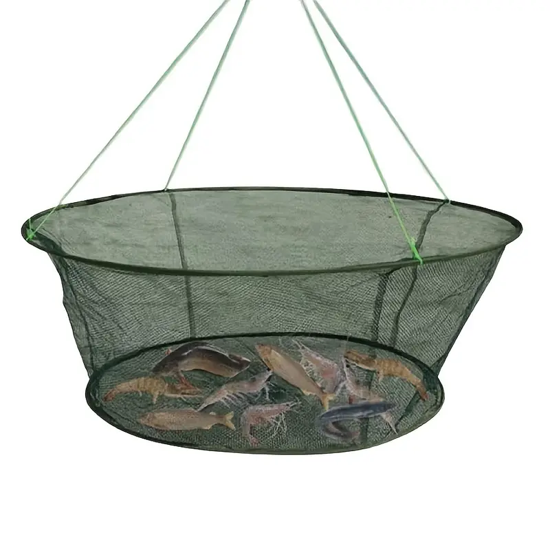 Durable Foldable Fishing Net Comfortable Handle Fishing Trap - Temu Canada