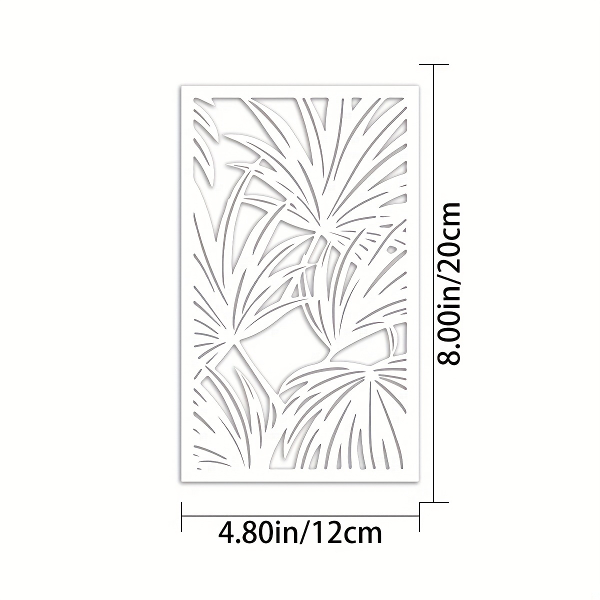 1pc Palm Leaves Stencil Large Reusable Wall Stencils Plant Leaf Art Craft  Stencils PET Hollow Out Leaves Templates Stencil