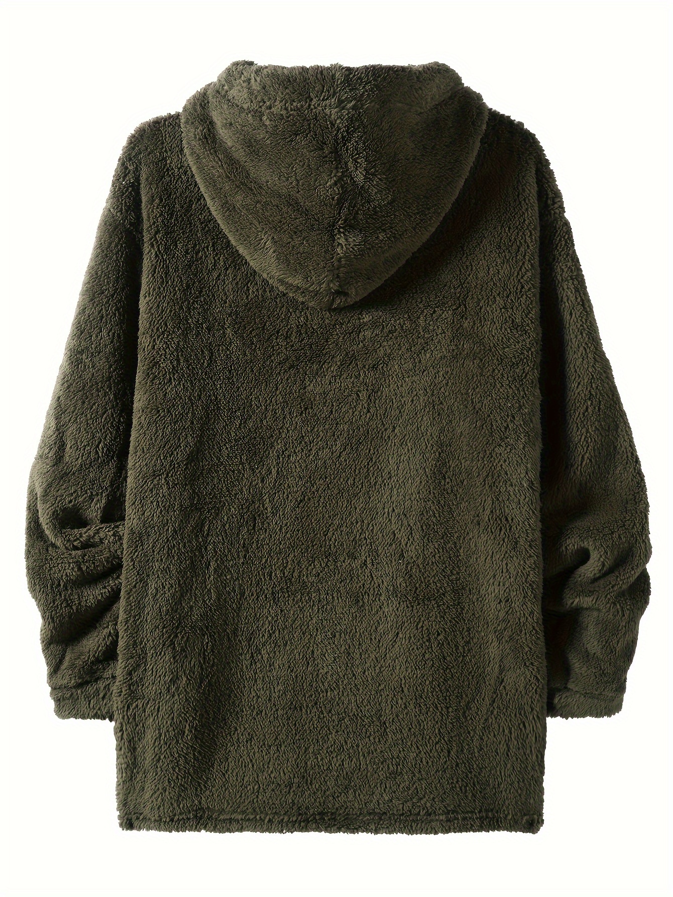 Green on sale fluffy hoodie