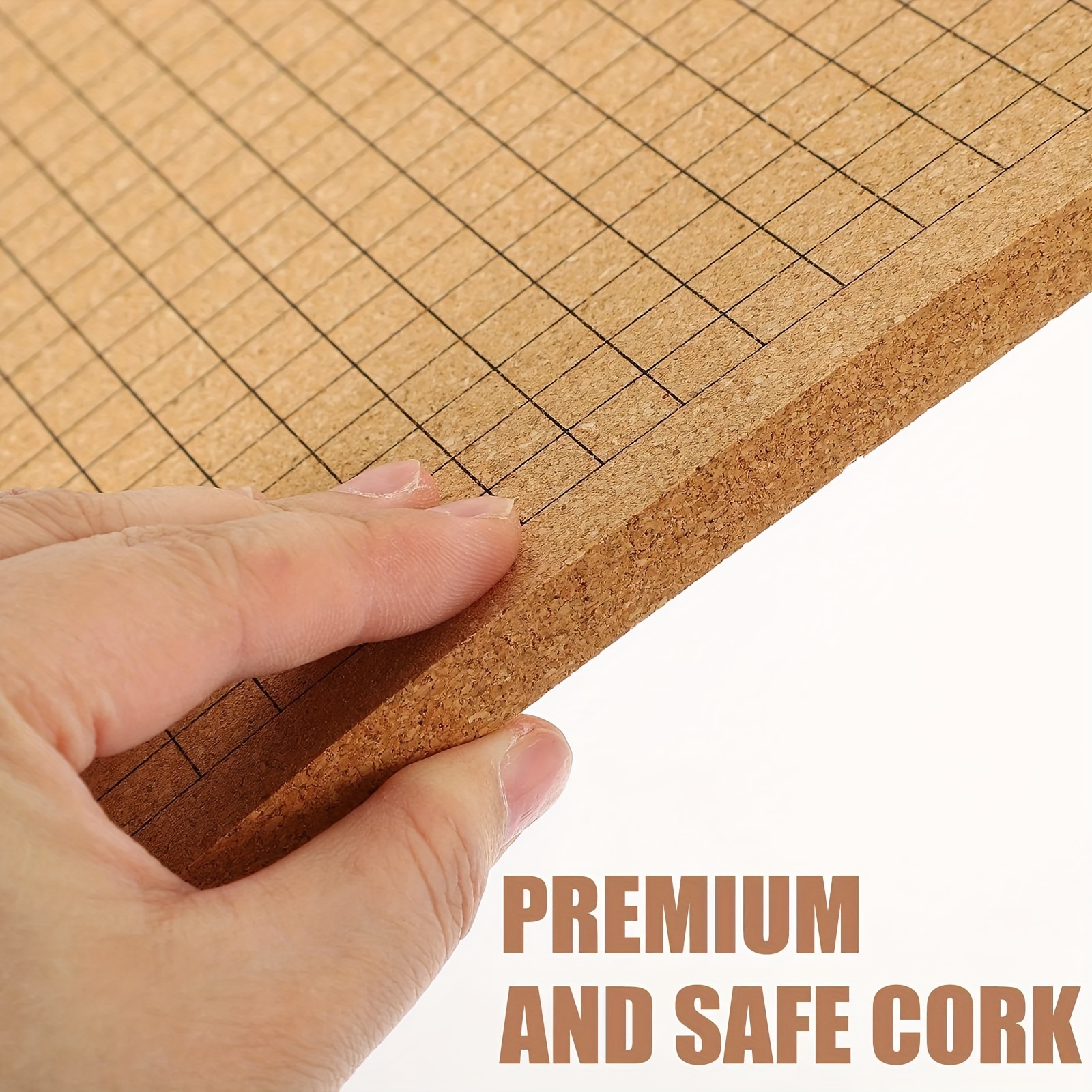Macrame Board with Grids Double Sided Macrame Project Board with 50 T-pins  Reusable Macrame Cork Board Portable Lightweight 40×40cm 