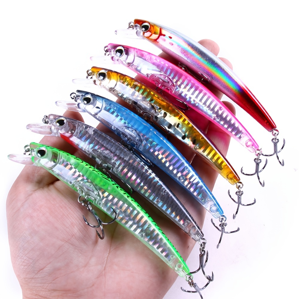 Minnow Fishing Wobbler Lure Artificial Hard Bait Trolling - Temu