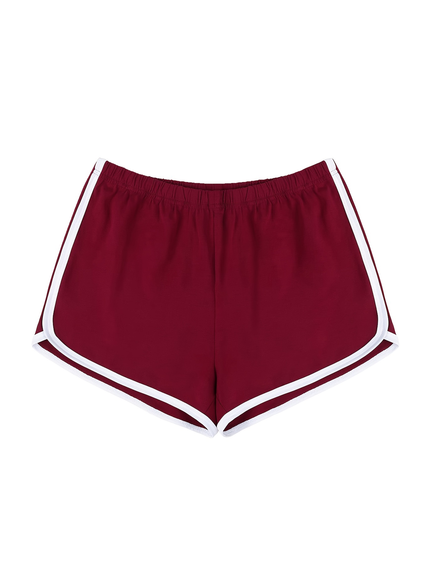 V3 Apparel Womens Tempo Seamless Scrunch Workout Shorts - Burgundy Red -  Gym, Running, Yoga Tights