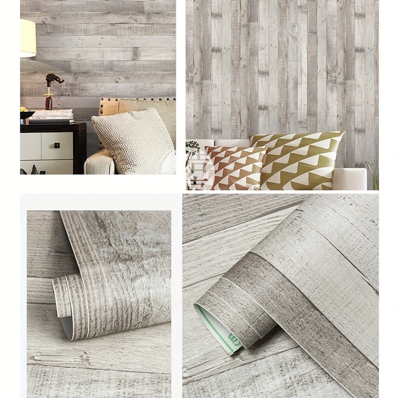 Adhesivo de pared de vinilo impermeable para muebles de decoración del  hogar de grano de madera papel tapiz de PVC autoadhesivo adhesivo para  puerta de armario de cocina