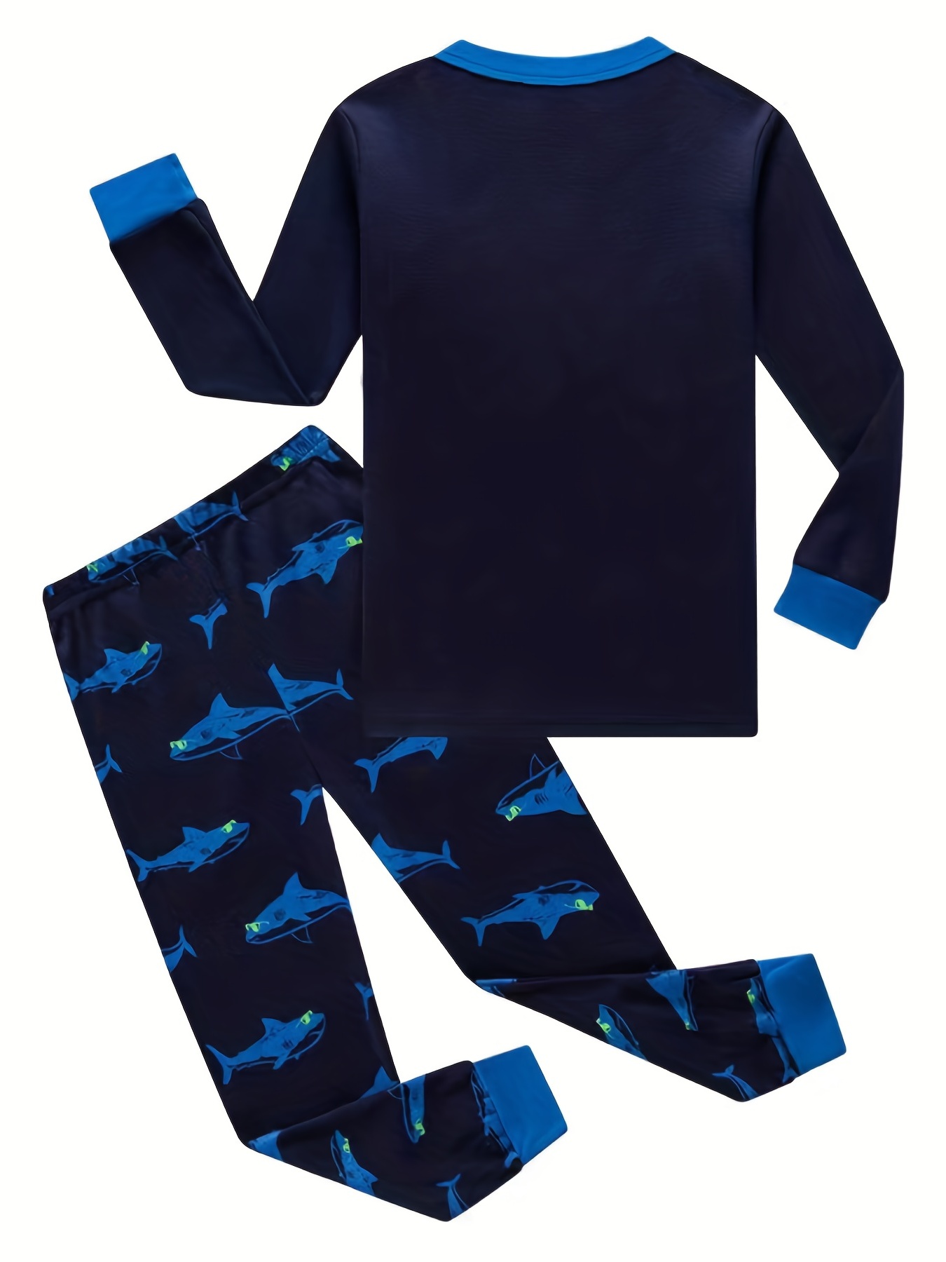 Baby Shark and Royal Blue Pant - Pant Shirt Set