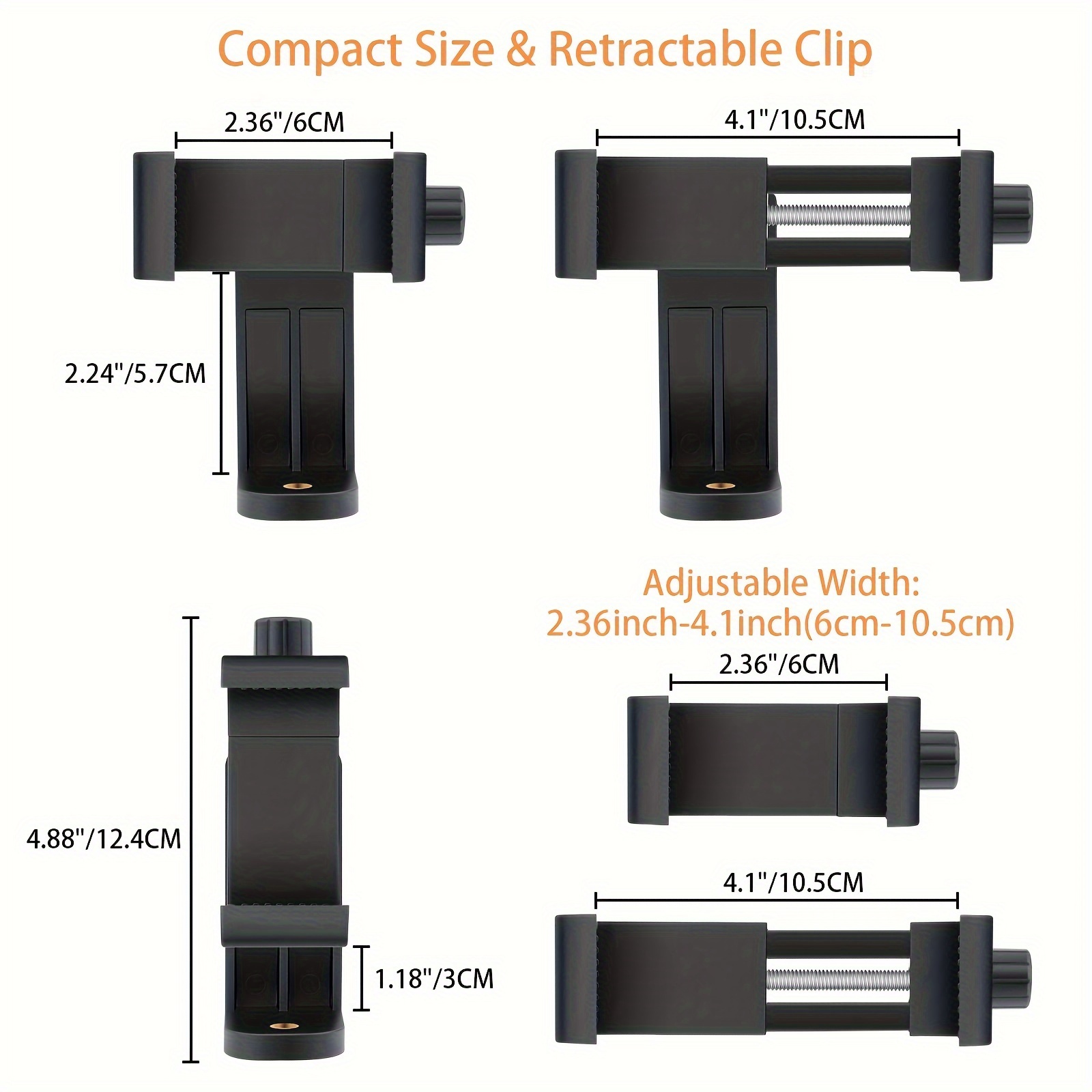 360° Adaptador Trípode Teléfono Celular Ajustable Montaje - Temu