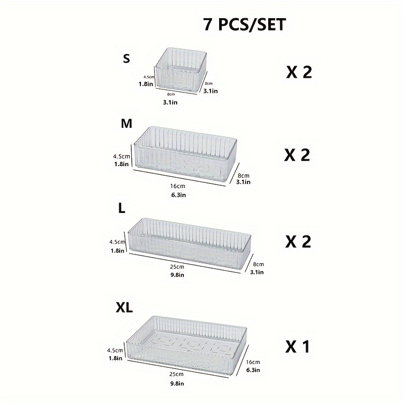 1 drawer design acrylic cosmetic organizer for dressing table makeup storage box for lipsticks eye skincare products supplies details 2