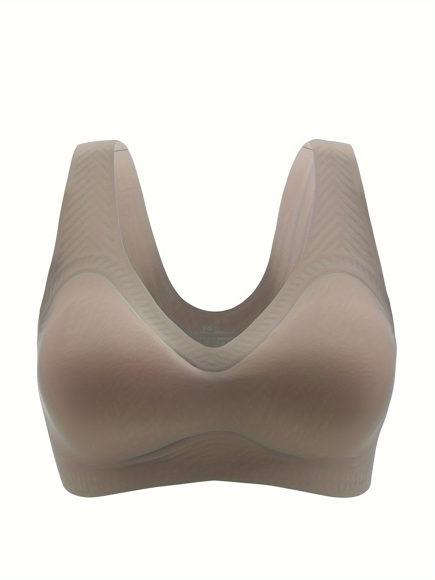 Seamless Solid Wireless Bras Comfy Soft Stretch Bra Women's - Temu