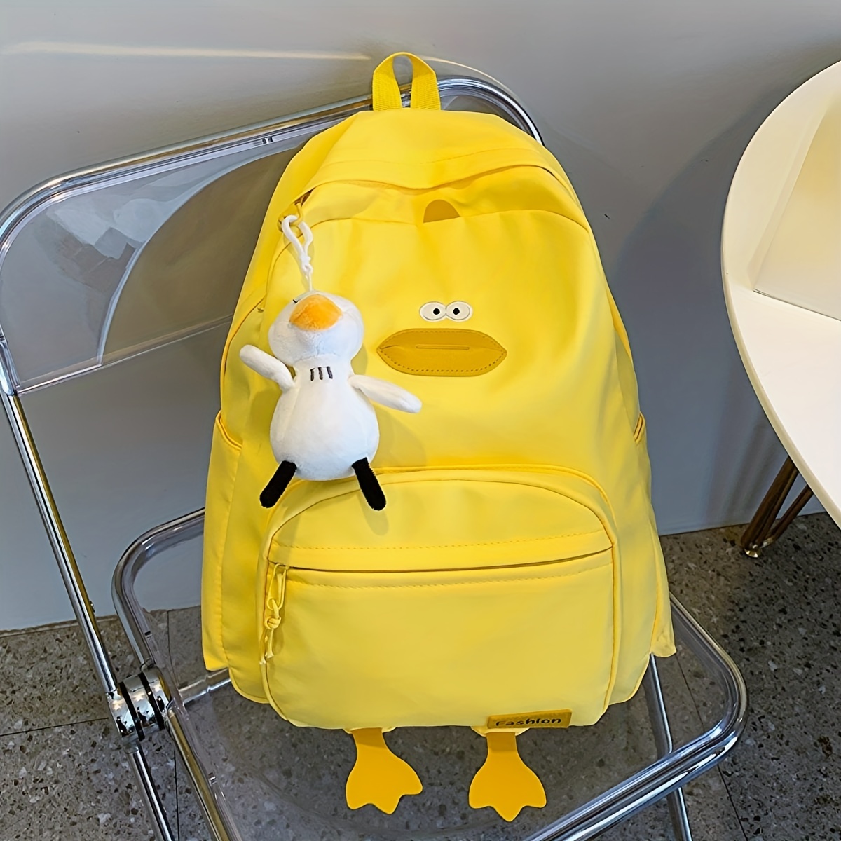 Kawaii Cute Cartoon Duck Backpack, Preppy Back To School Daypack, Casual  Travel Knapsack For Students Teens Girls - Temu