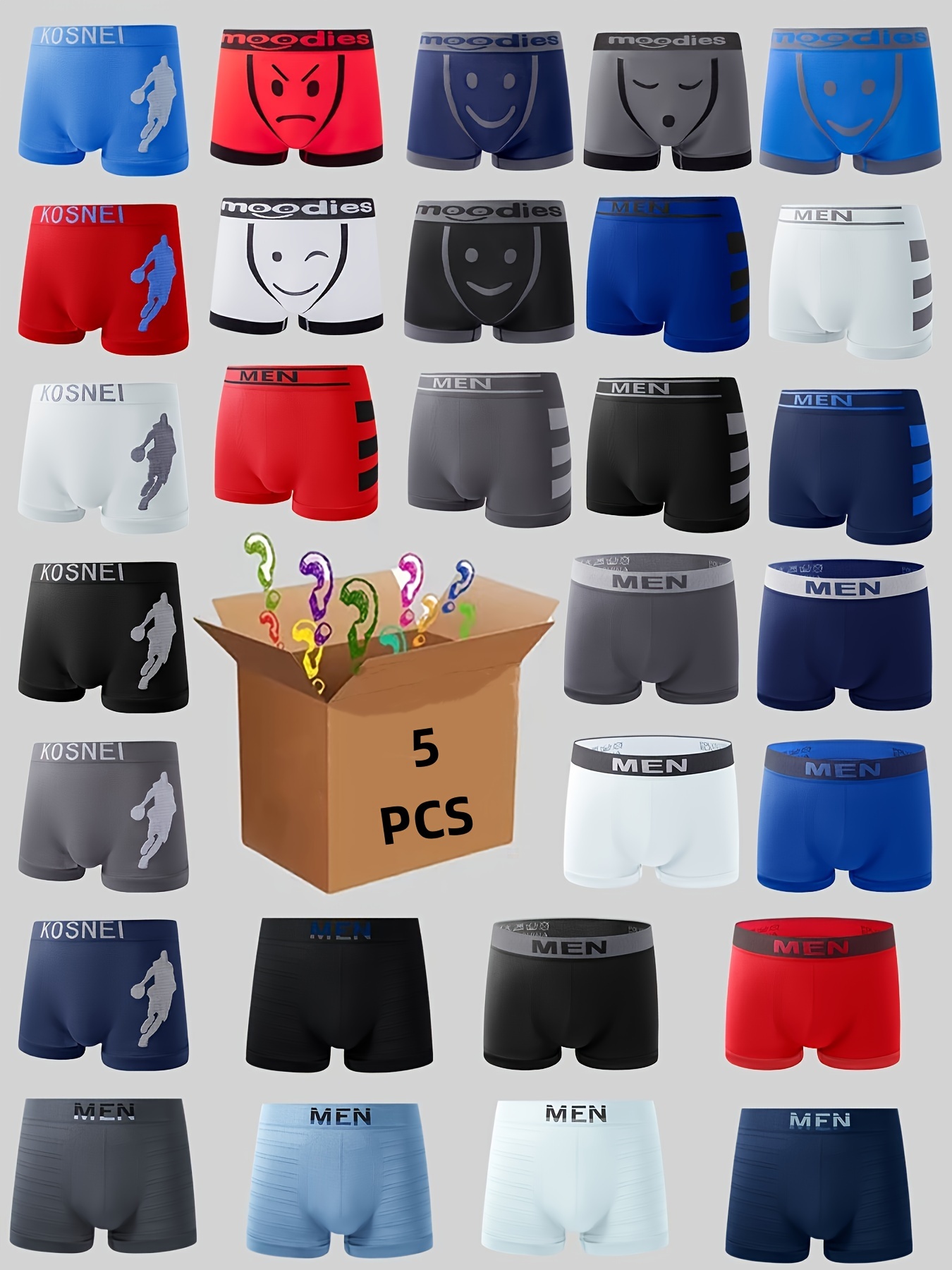 6pcs/Lot Men's Underwear Male Solid Briefs Underpants for Men