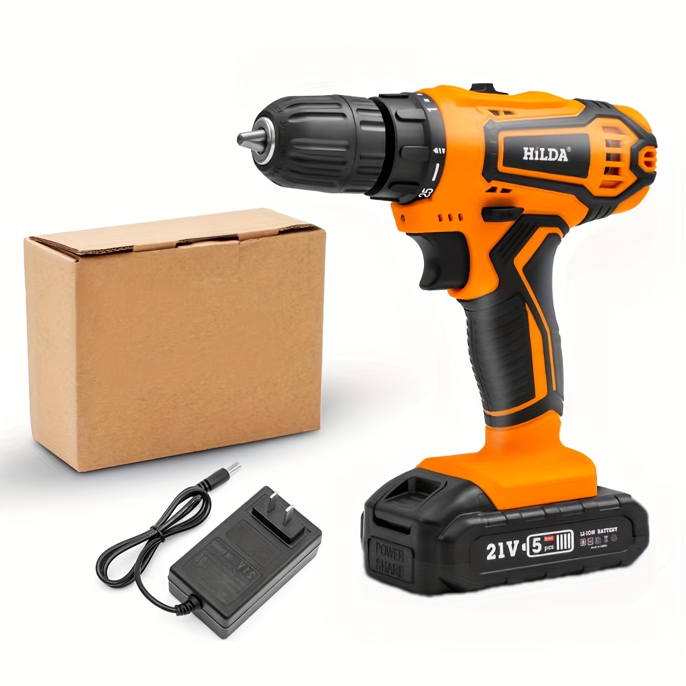 KATSU Tools 102378 Dual Speed Rechargeable Electric Drill Screwdriver 12V  37cm : : Tools & Home Improvement
