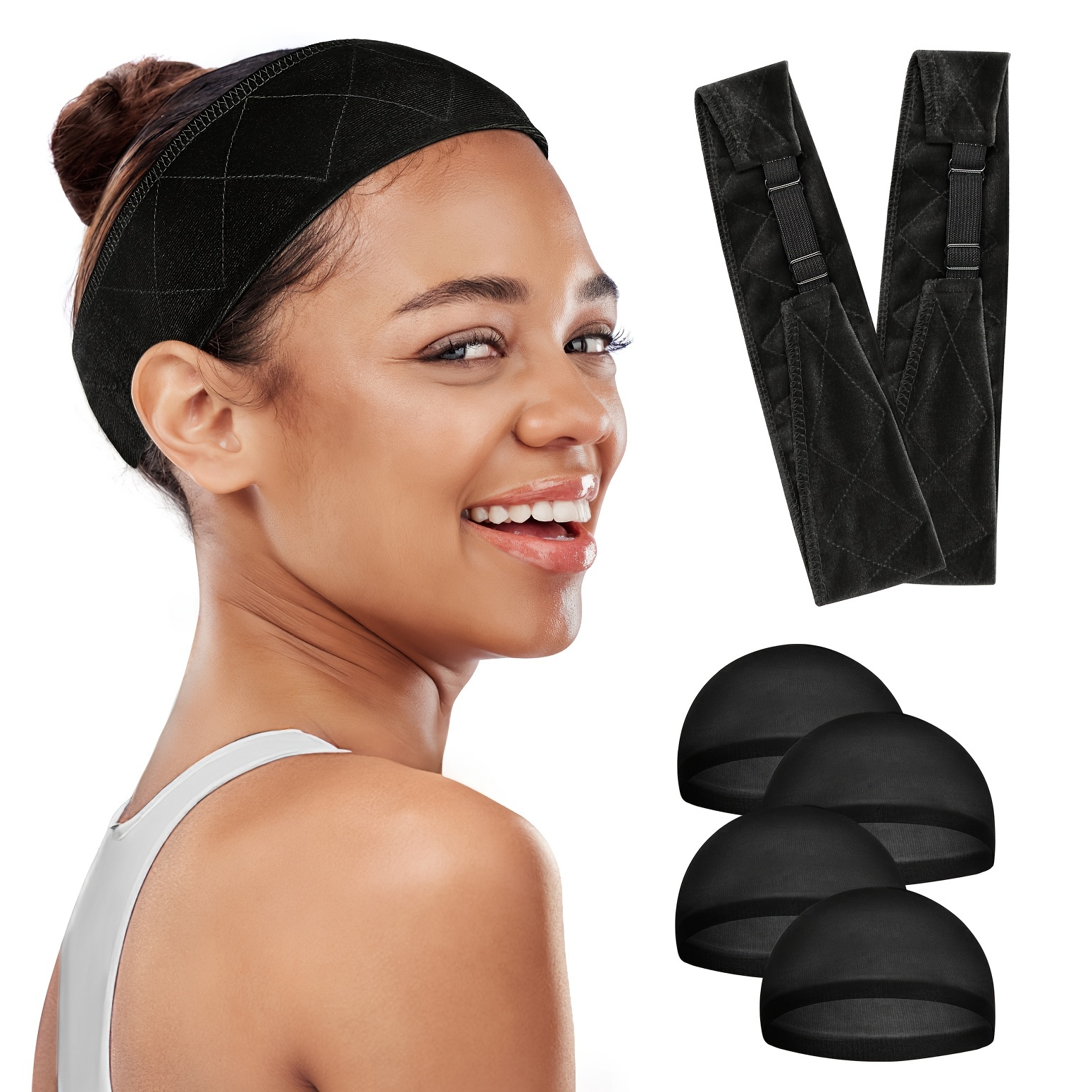 Adjustable Velvet Wig Grip Band For Lace Front Non Slip - Temu