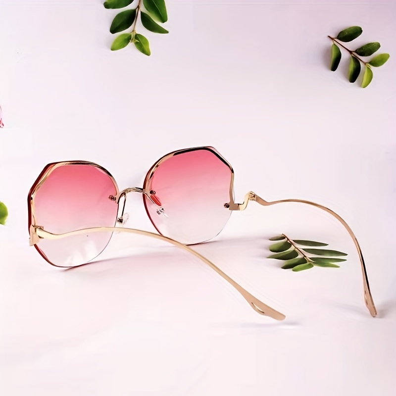 Oversized Gradient Lens Sunglasses UV400