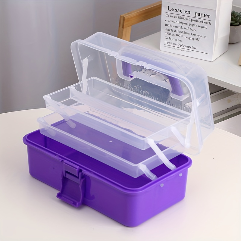 Deli Plastic Tool Box Art Craft Organizer Storage Box - Temu