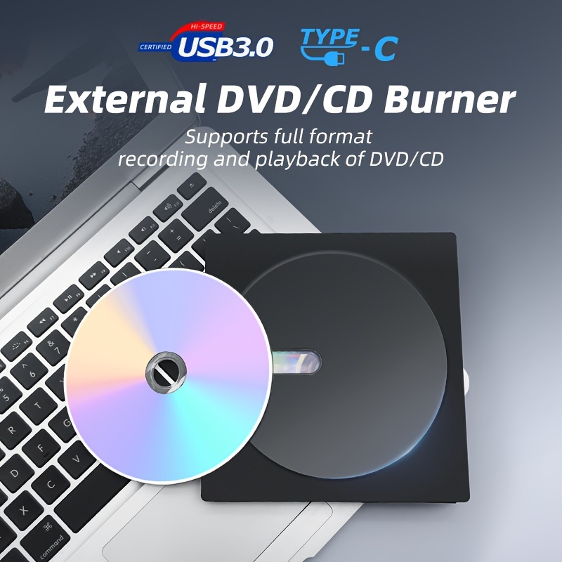 Lettore DVD esterno, Plug And Play, Dvd/cd portatile con Usb 3.0