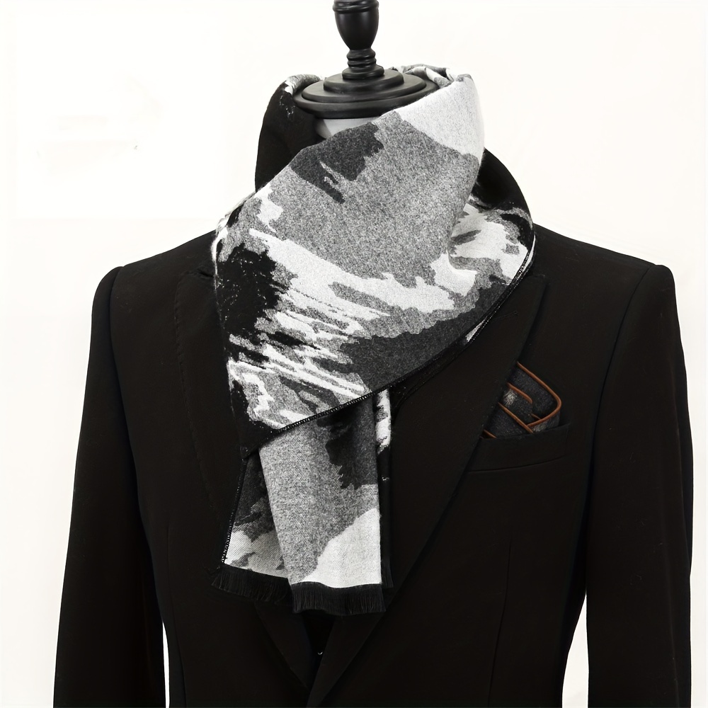 Mens white dress on sale scarf