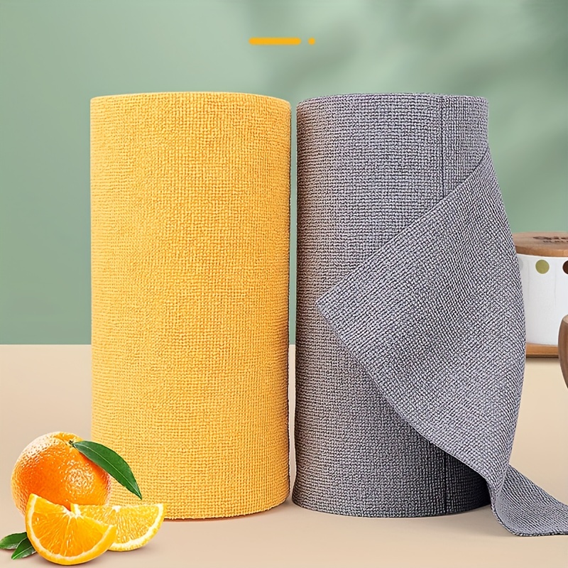 Microfiber Tear Away Cleaning Towels Roll Reusable Cloths for Car Garage  Kitchen