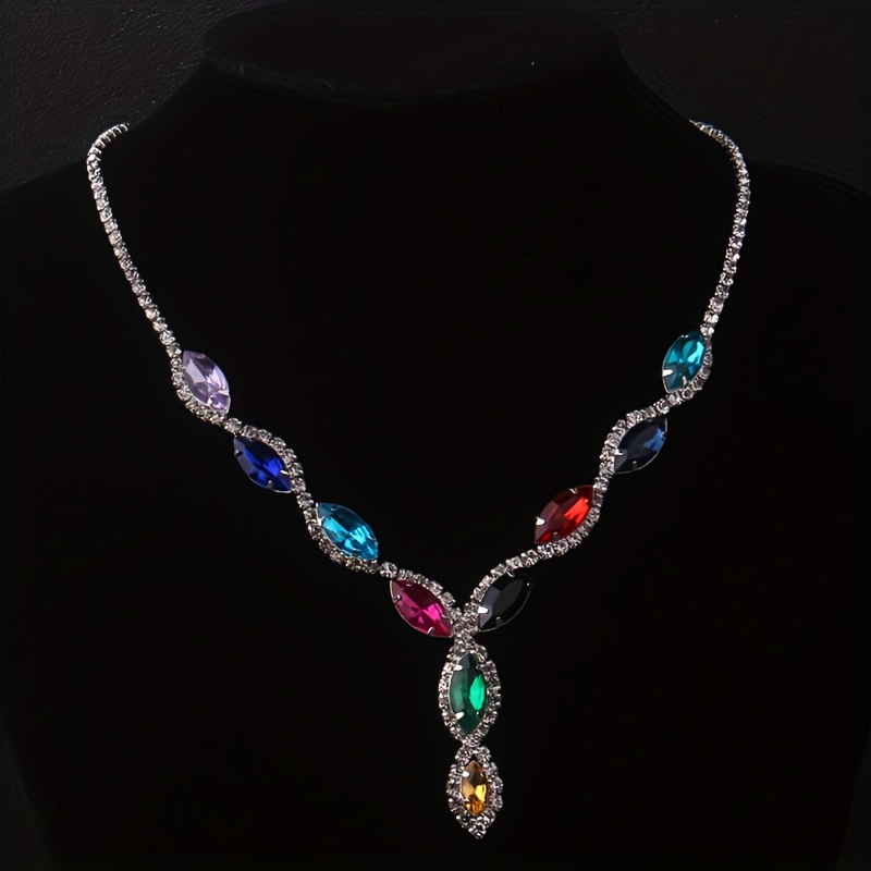 Simple clearance rhinestone necklace