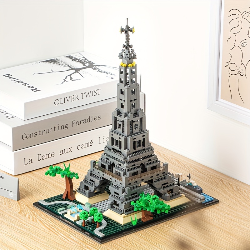 Mini blocs de construction d'architecture en micro briques, kits de tour  Eiffel, Big Ben, Rome