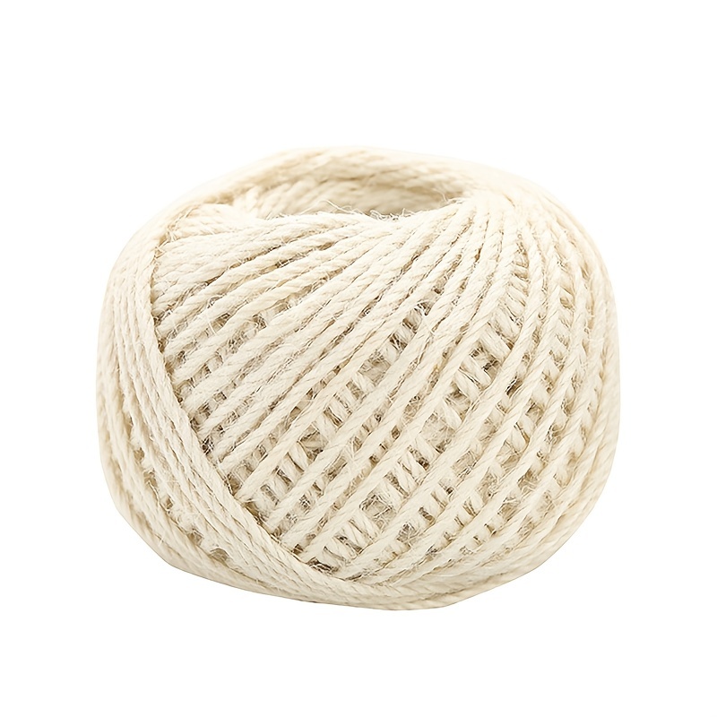 1 Roll 3937.01inch/328 Feet Natural Jute Twine Arts Crafts Gift Twine  Christmas Twine Durable Packing String