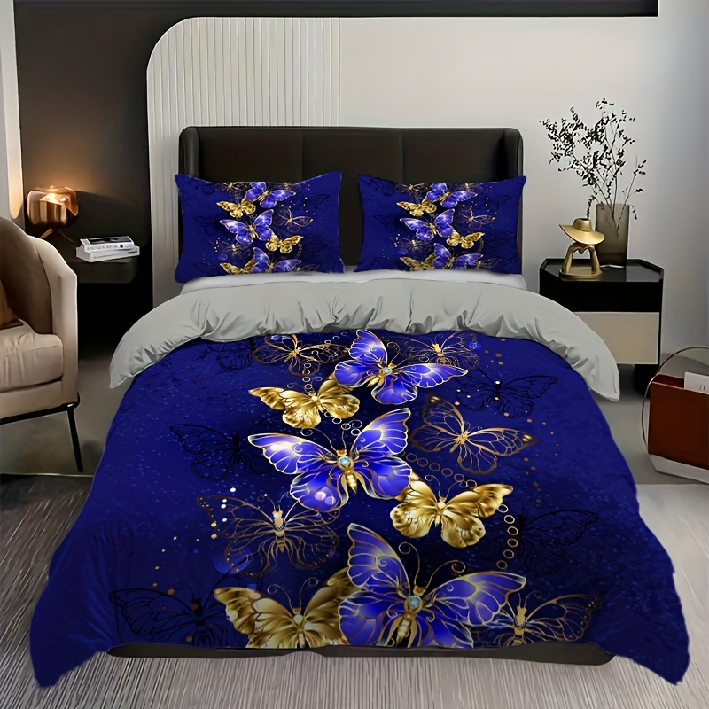 Luxury Duvet Cover Set Fashion Classic Popular Butterfly - Temu Canada