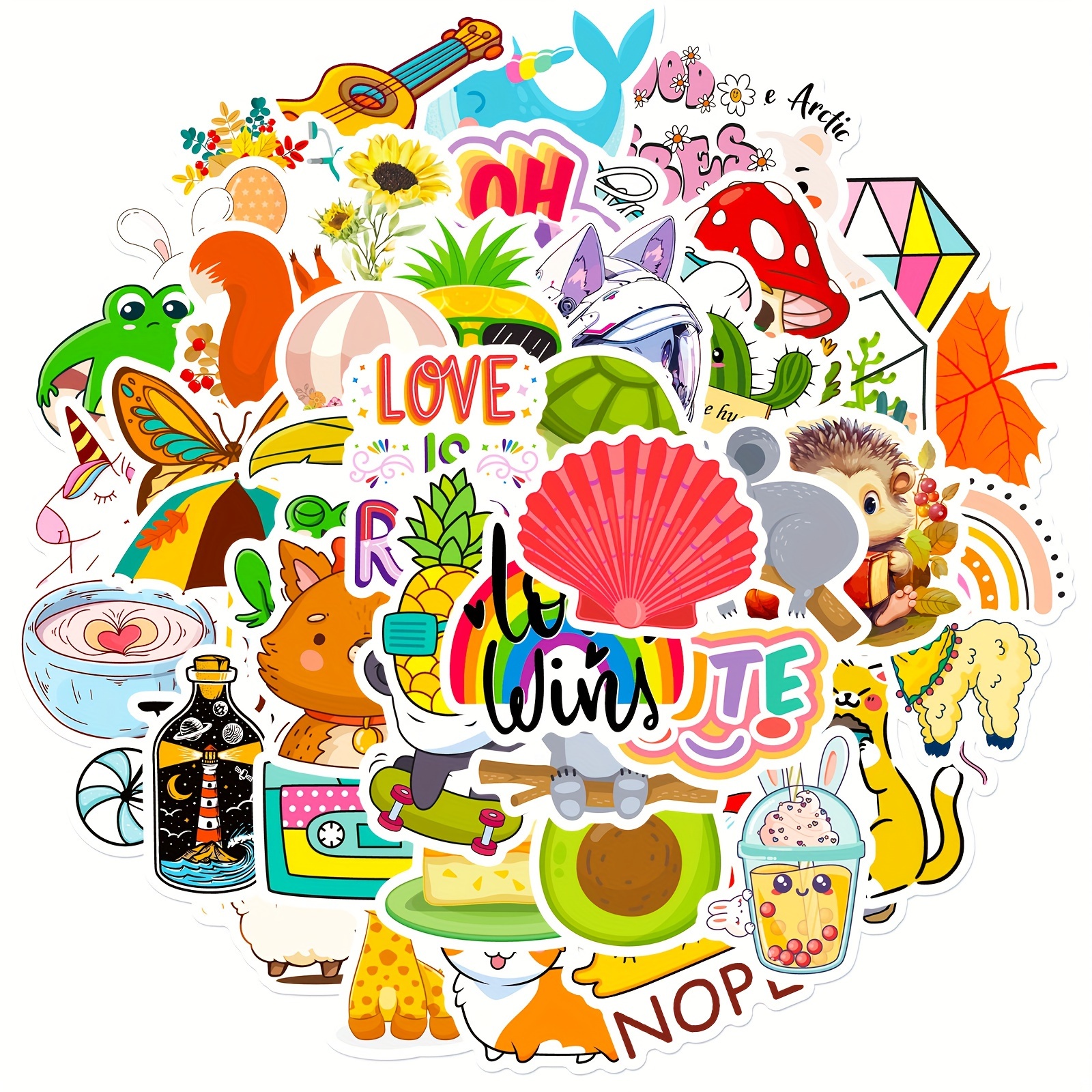 10/20/50pcs Motivational Stickers Keep Diet Sports Daily