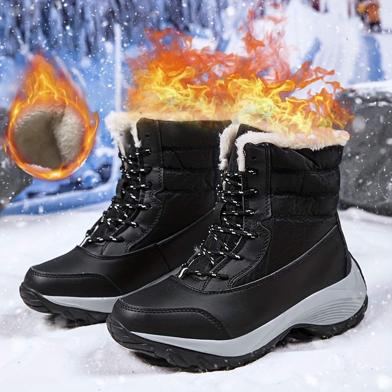 Dropship Ankle Boots Women Winter Shoes Keep Warm Non-slip Black Snow Boots  Ladies Lace-up Boots Chaussures Femme Booties Woman Flat Boot to Sell  Online at a Lower Price | Doba