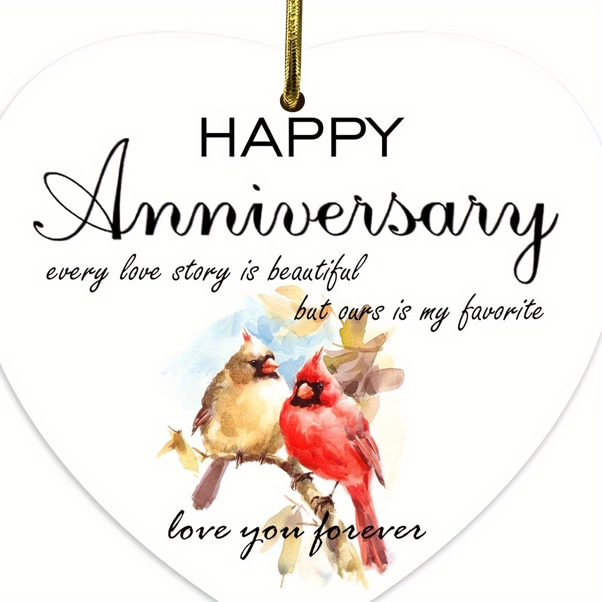 Acrylic 1 Year of Marriage Anniversary Gifts for Couple Happy 1st  Anniversary Wedding Clear Heart Paperweight Christmas Gifts Keepsake  Wedding