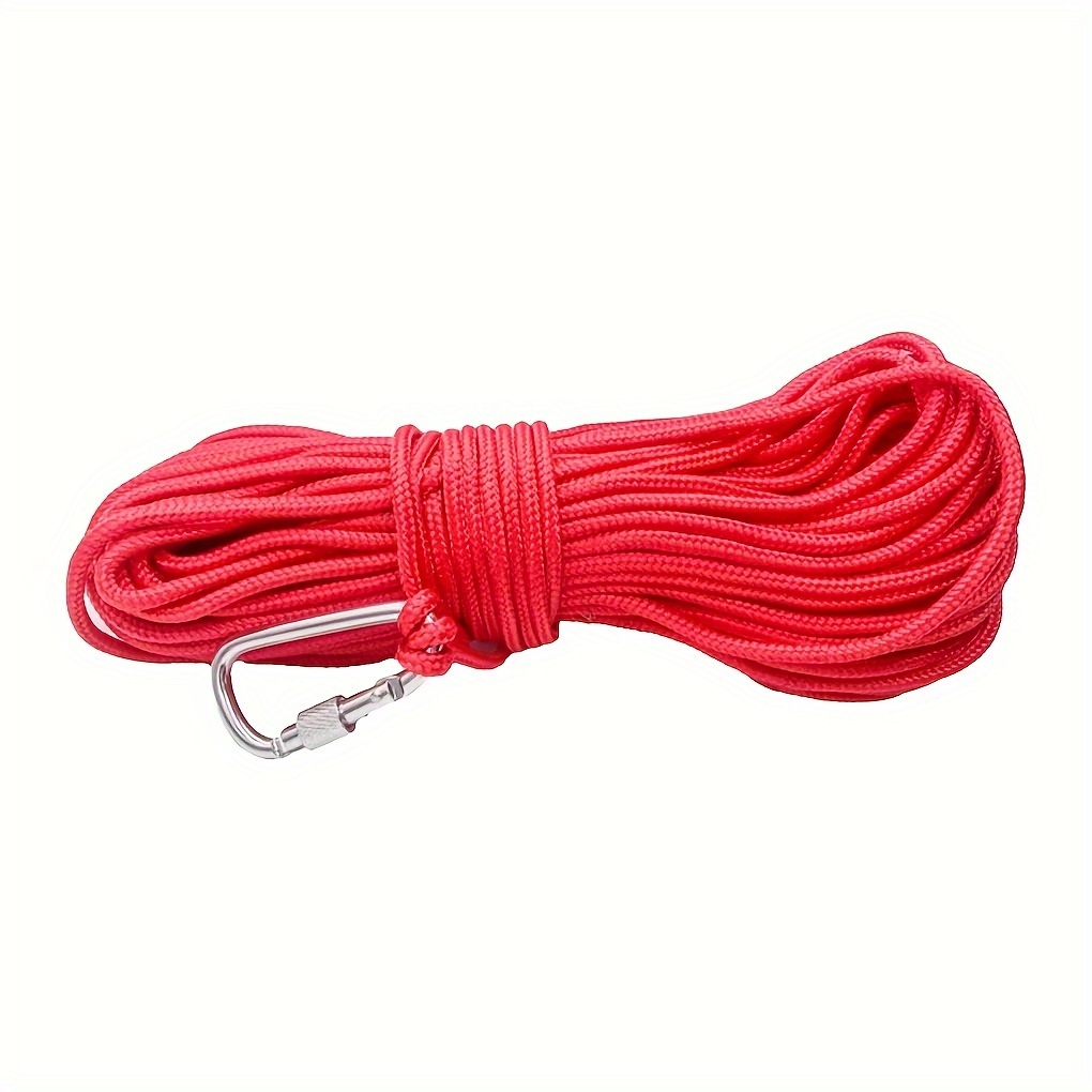 787 40in Magnet Fishing Rope Carabiner Braided Rope Nylon Rope Mooring Line  For Anchor Clothesline Boat Anchor Crafting Pulling Cargo Lashing Tow Rope  - Sports & Outdoors - Temu Canada