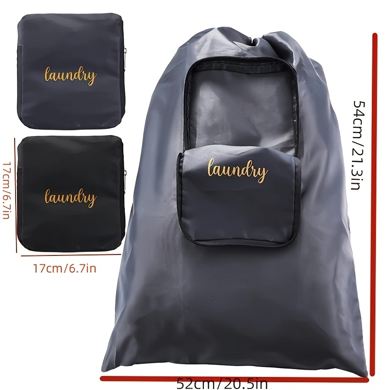 Foldable Dirty Cloth Laundry Travel Bag Washable Laundry - Temu Canada