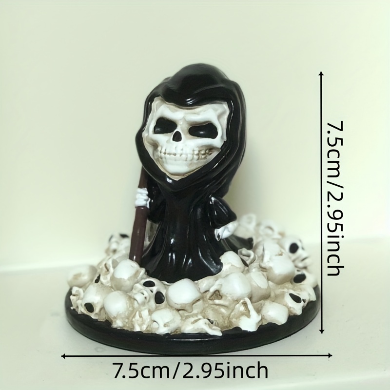 Mini Skull Doll Pvc Skull Zombie Toys Halloween Decorations - Temu