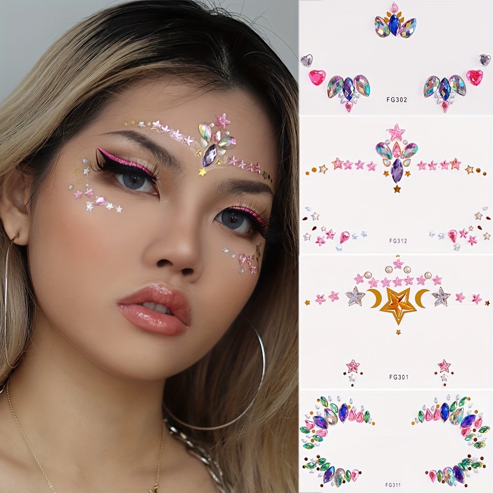Face Stickers for Kids, Face Gems, 3D Face Stickers, Face Crystals,  Rhinestone Face Gems, Unicorn Face Crystals -  Australia
