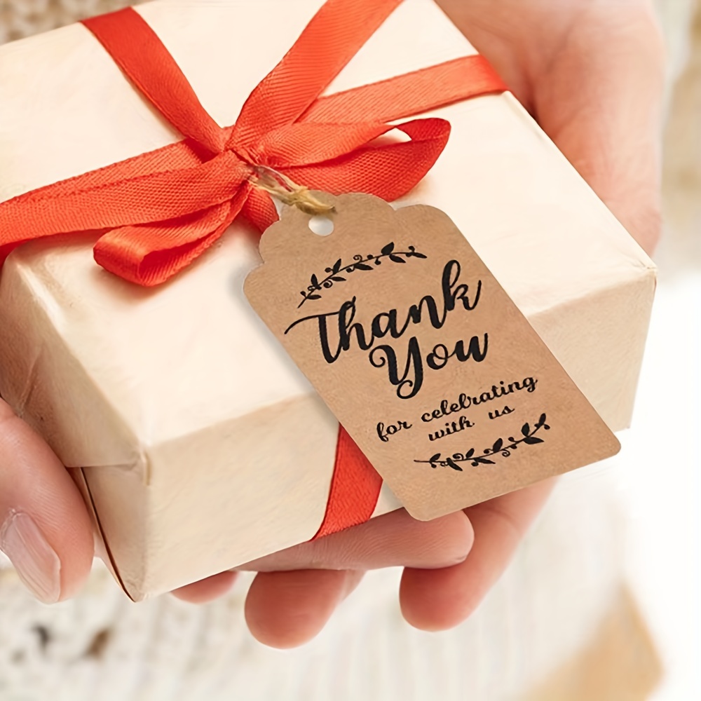 Kraft Paper Thank You Cards Gift Tags Handmade Candy Boxes - Temu