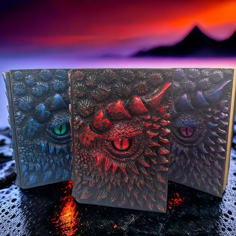 Magic Eye Dragon Book Resin Decoration Stylish Resin Crafts - Temu