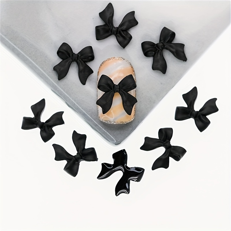 5pcs/bag Nail Art Metal 3D Charms Half-Circle Bee Heart Bow Shape Nail Art  Deco MD1343-1349