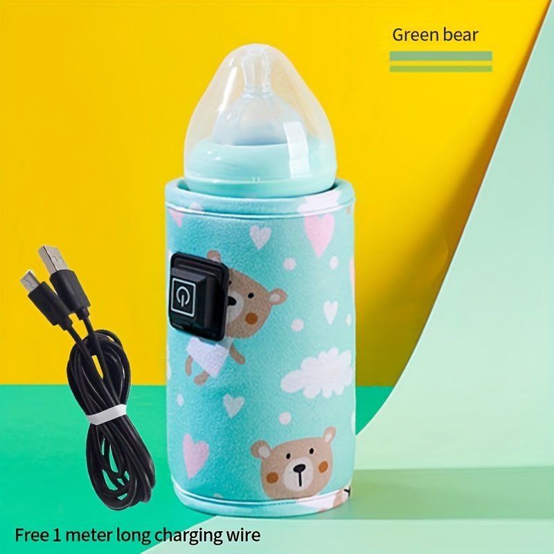 Calentador de biberones USB para leche materna para calentador de  biberones, calentador de leche portátil de viaje, calentador de botellas  móvil para