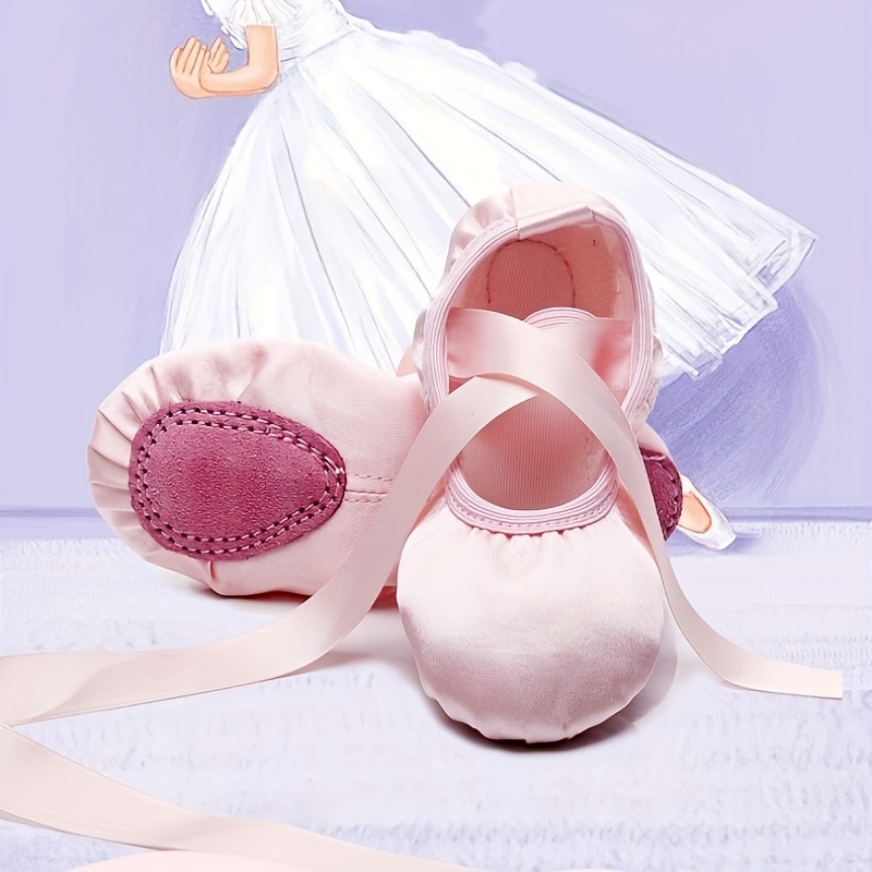 Zapatos Ballet Niñas Pequeñas Suela Piel Vaca Zapatillas - Temu Mexico