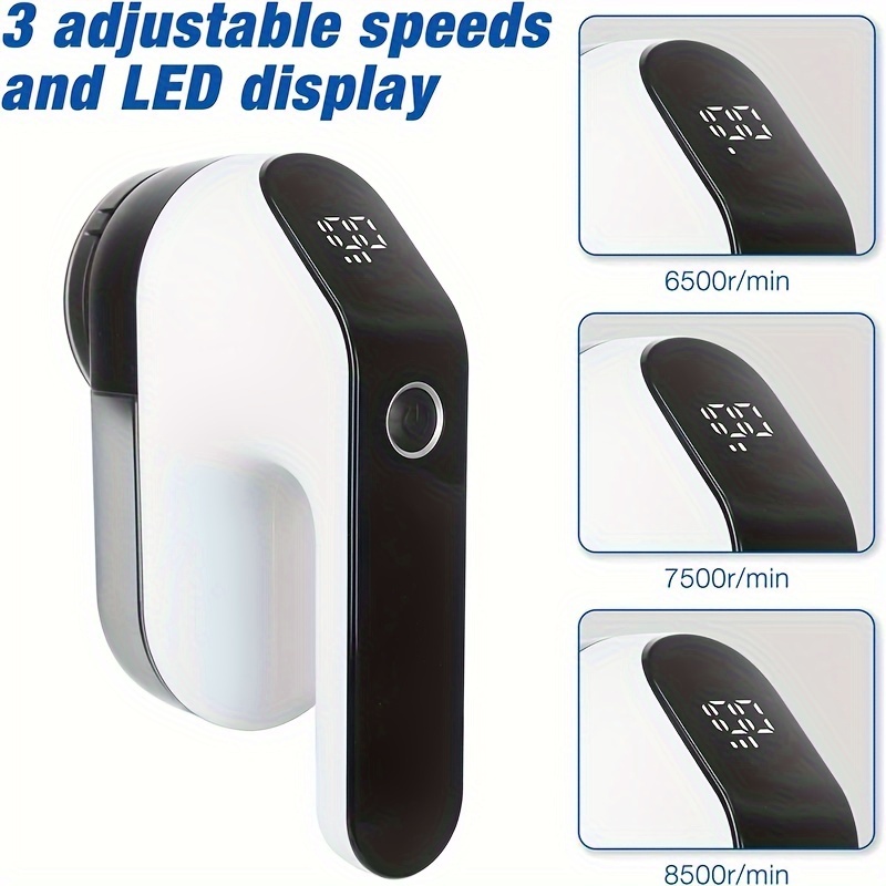 Rechargeable Fabric Shaver Lint Shaver With Digital Display - Temu