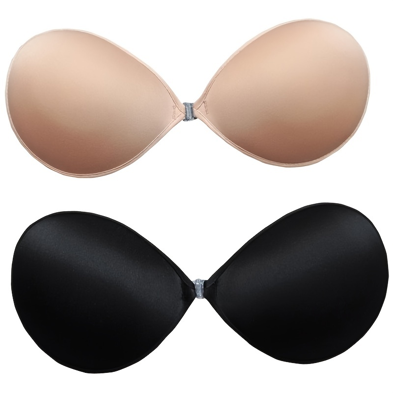 SHINYMOD Strapless Bra Silicone Adhesive Backless Push Up & Bra 2PCs Nipple  Covers Beige : : Clothing, Shoes & Accessories