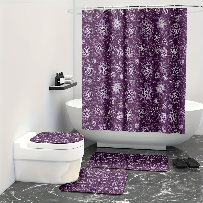 LAVENDER BATHROOM MAT Set of 3 / Purple Bathroom Set Lavender