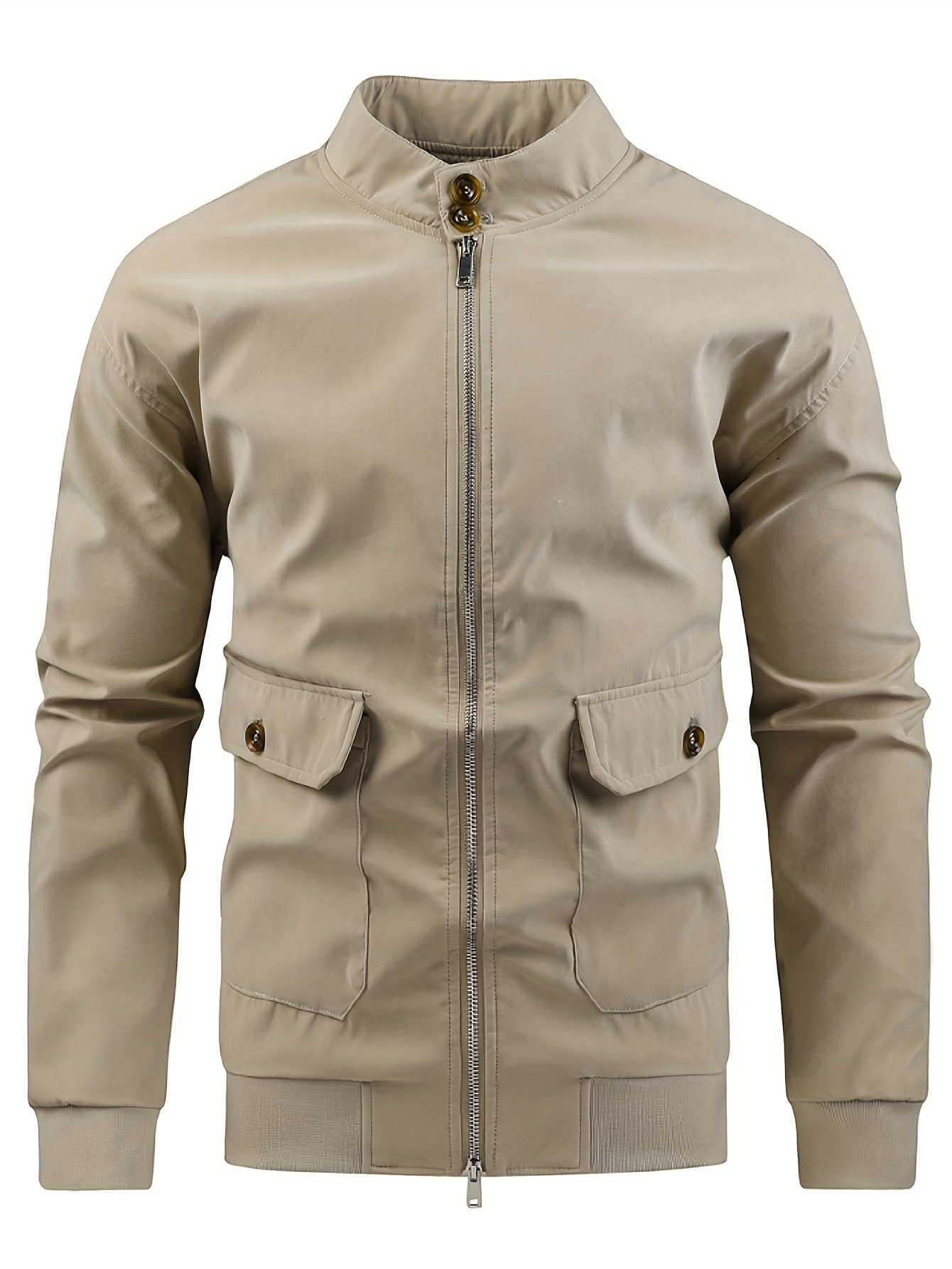 Mens khaki hotsell jacket casual