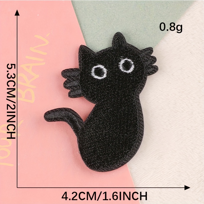 Black Animals Patch Iron Embroidered Patches Clothing - Temu