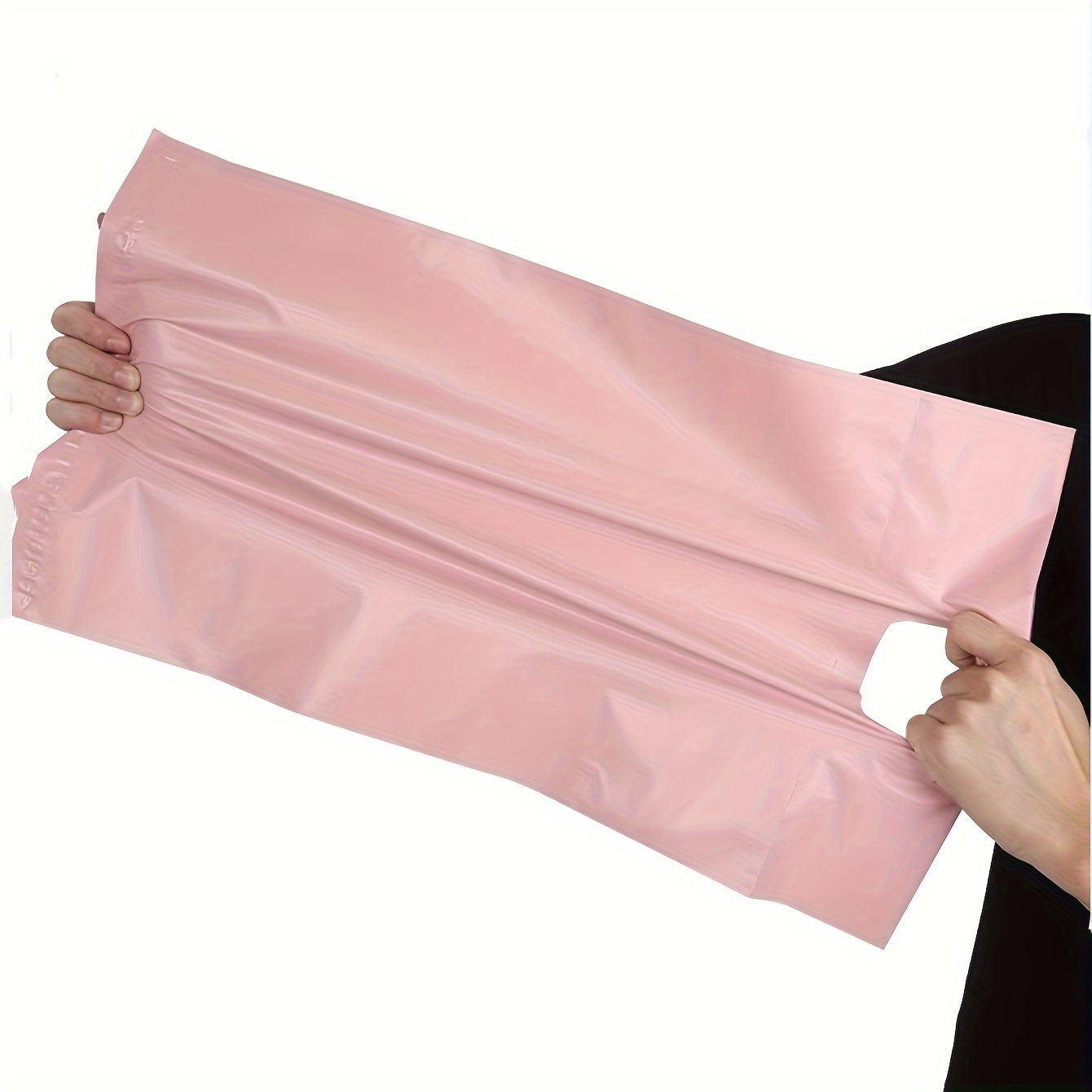 15pcs Matte Plastic Zipper Bags, Portable Simple Waterproof