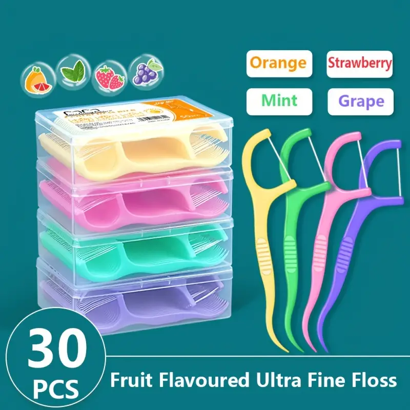 Fruit Flavored Dental Floss Thin Independent Packaging High - Temu