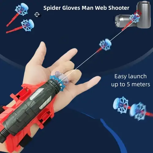 Spider-man Gants Spider-man Shooter Blaster Launcher Jouet Spider