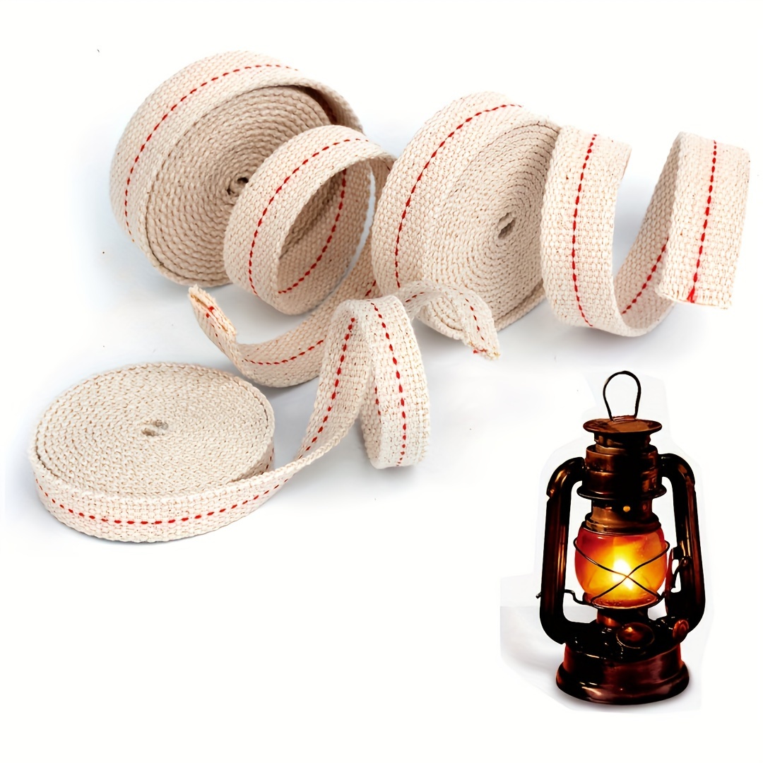 12MM Flat Cotton Oil Lamp Lantern Wick 10mm For Kerosene Burner Lighting  5/10 Feet