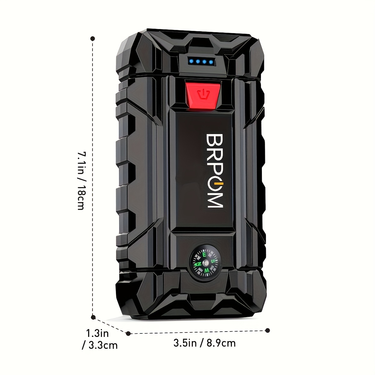 Biuble Car Jump Starter, 3000A Peak 26800mAh 12V Battery Booster Pack with  DC Charger Portable Bag(up to 10L Petrol or 8.0L Diesel Engine) 